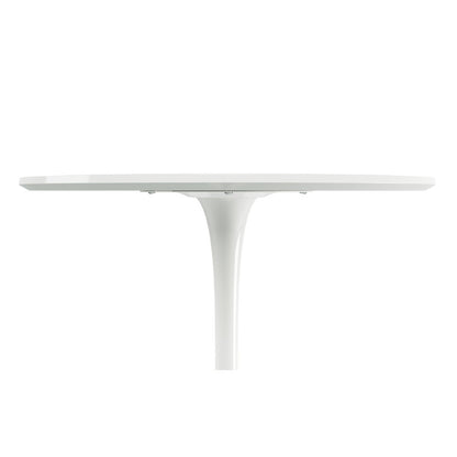 36" White Metal Dining Table HomeRoots