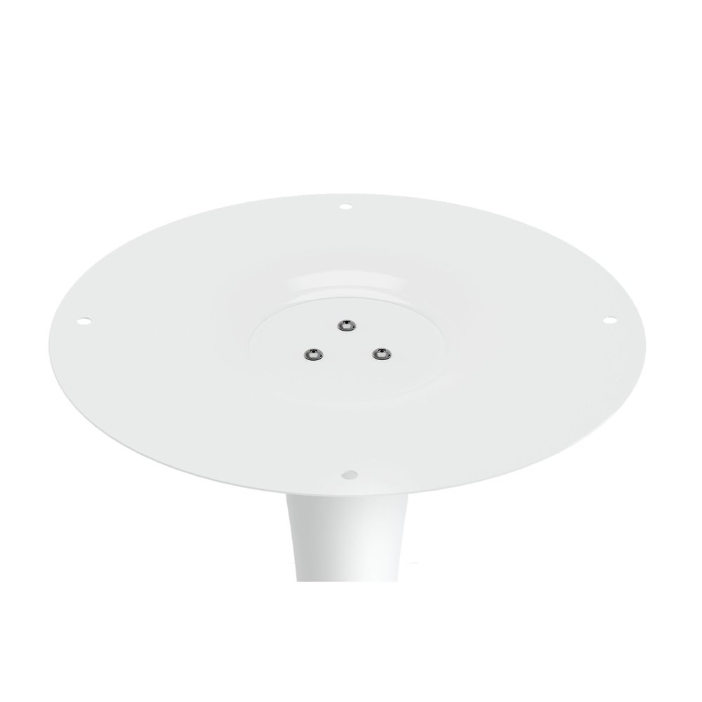 36" White Metal Dining Table HomeRoots