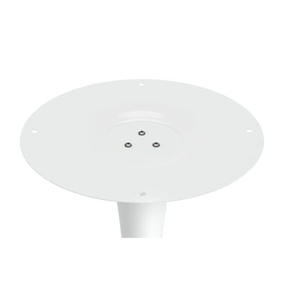 36" White Metal Dining Table HomeRoots