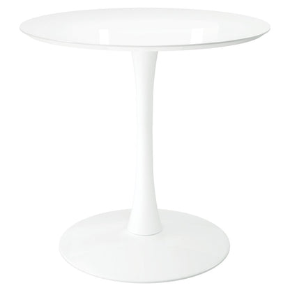32" White Metal Dining Table HomeRoots