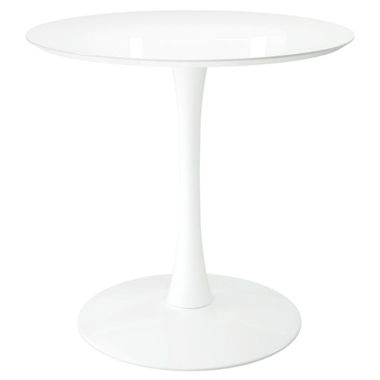 32" White Metal Dining Table HomeRoots