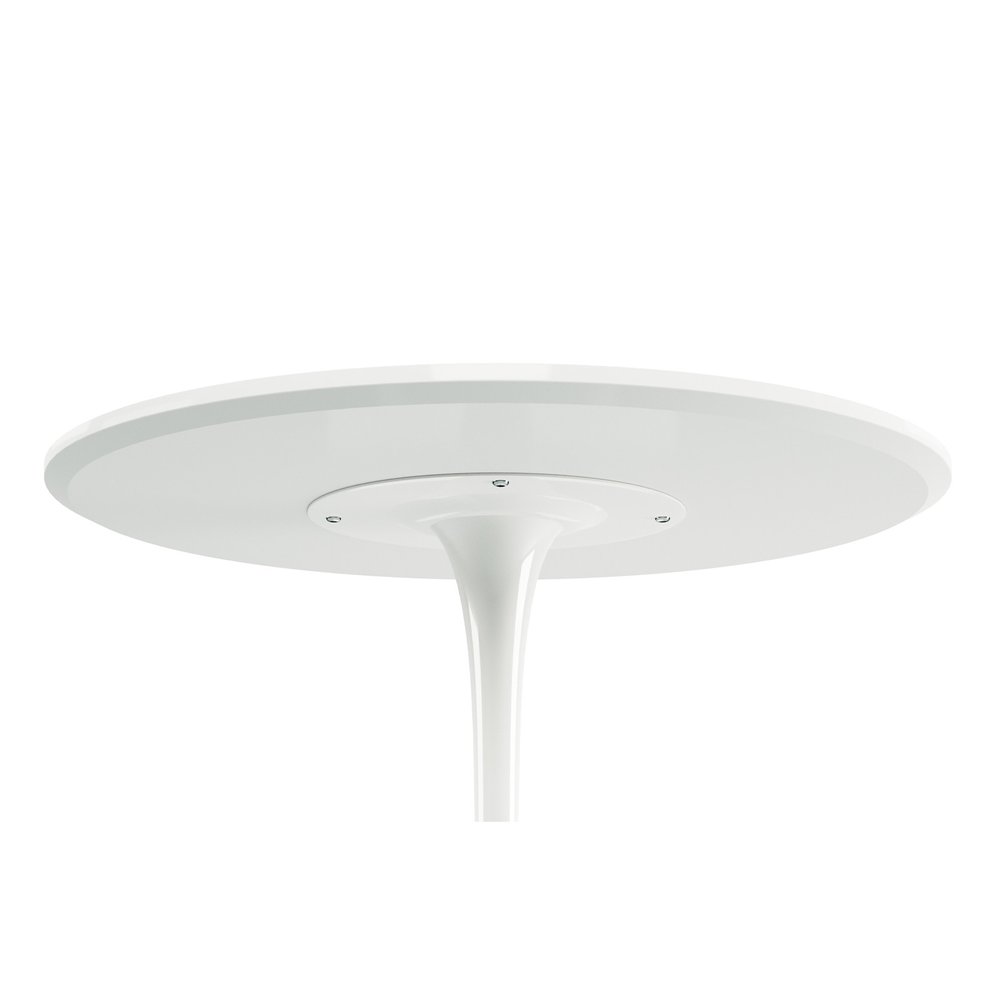 32" White Metal Dining Table HomeRoots