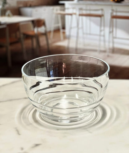 Clear Four Piece Round Swirl Acrylic Service For Four Bowl Set HomeRoots