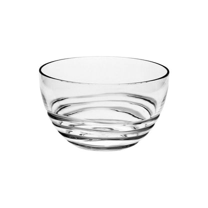 Clear Four Piece Round Swirl Acrylic Service For Four Bowl Set HomeRoots