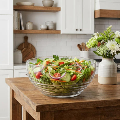 10" Clear Acrylic Round Salad Bowl HomeRoots