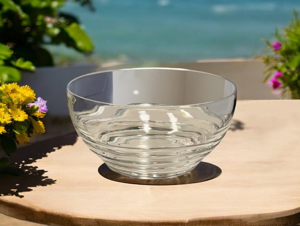 10" Clear Acrylic Round Salad Bowl HomeRoots