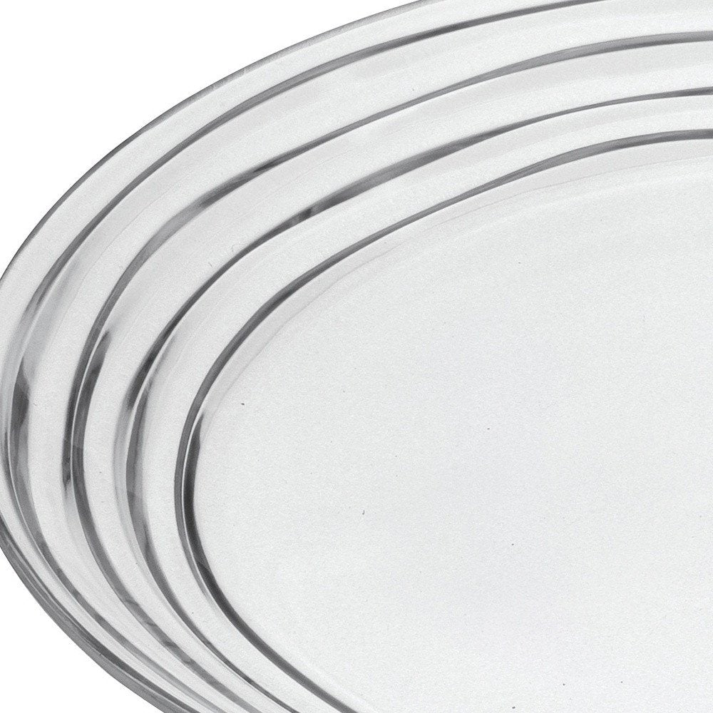 Clear Four Piece Round Swirl Acrylic Service For Four Dinner Plate Set HomeRoots