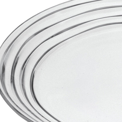Clear Four Piece Round Swirl Acrylic Service For Four Dinner Plate Set HomeRoots