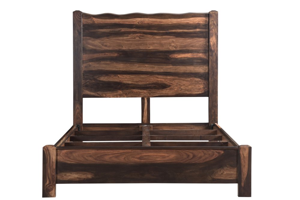 Walnut Live Edge Solid Wood Queen Bed Frame — view 4
