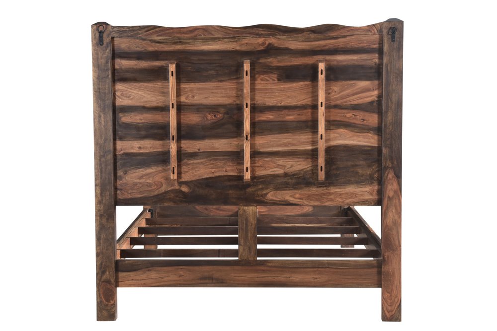 Walnut Live Edge Solid Wood Queen Bed Frame
