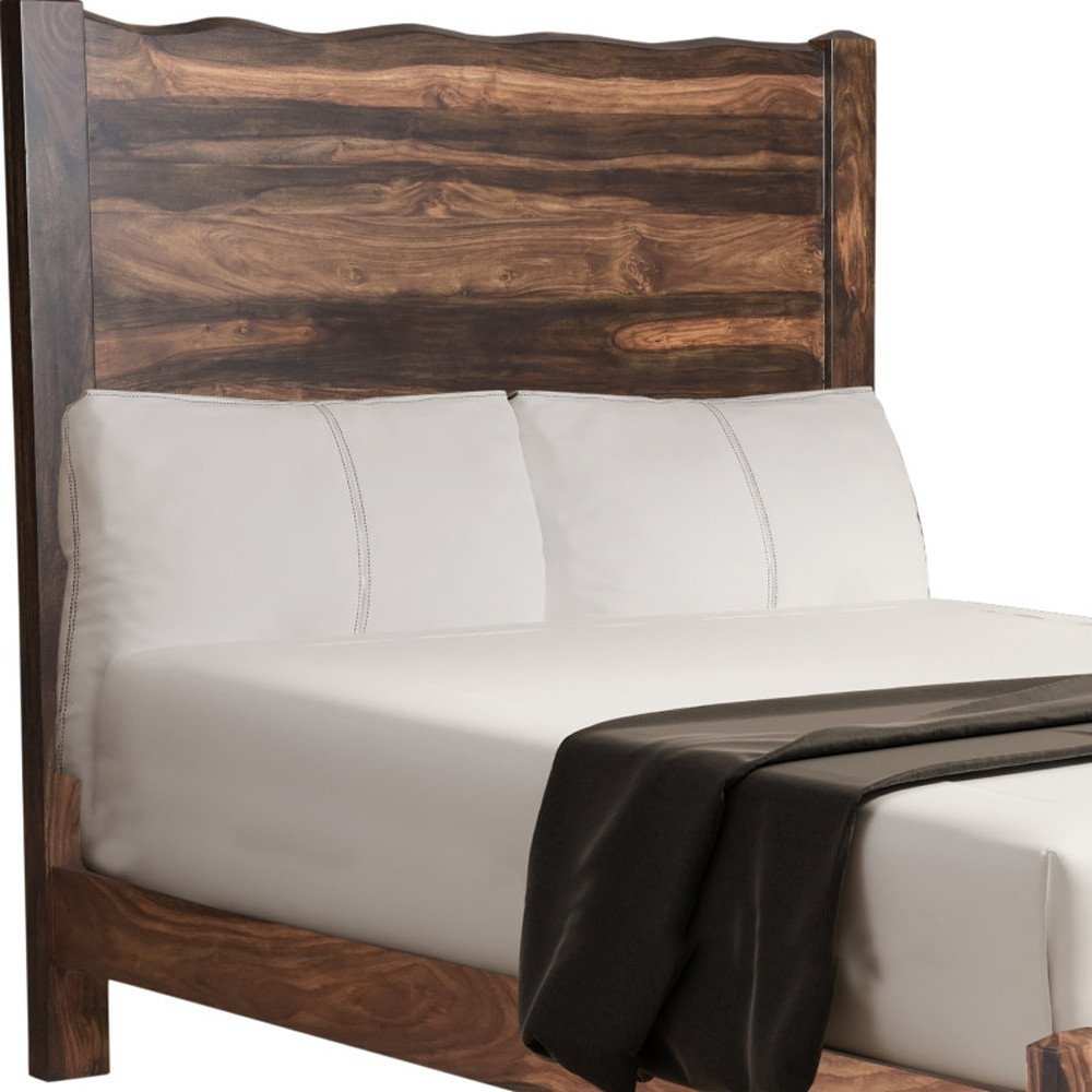 Walnut Live Edge Solid Wood Queen Bed Frame — view 8