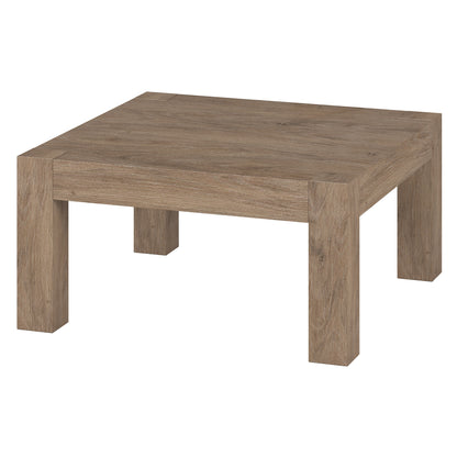 34" Gray Square Coffee Table