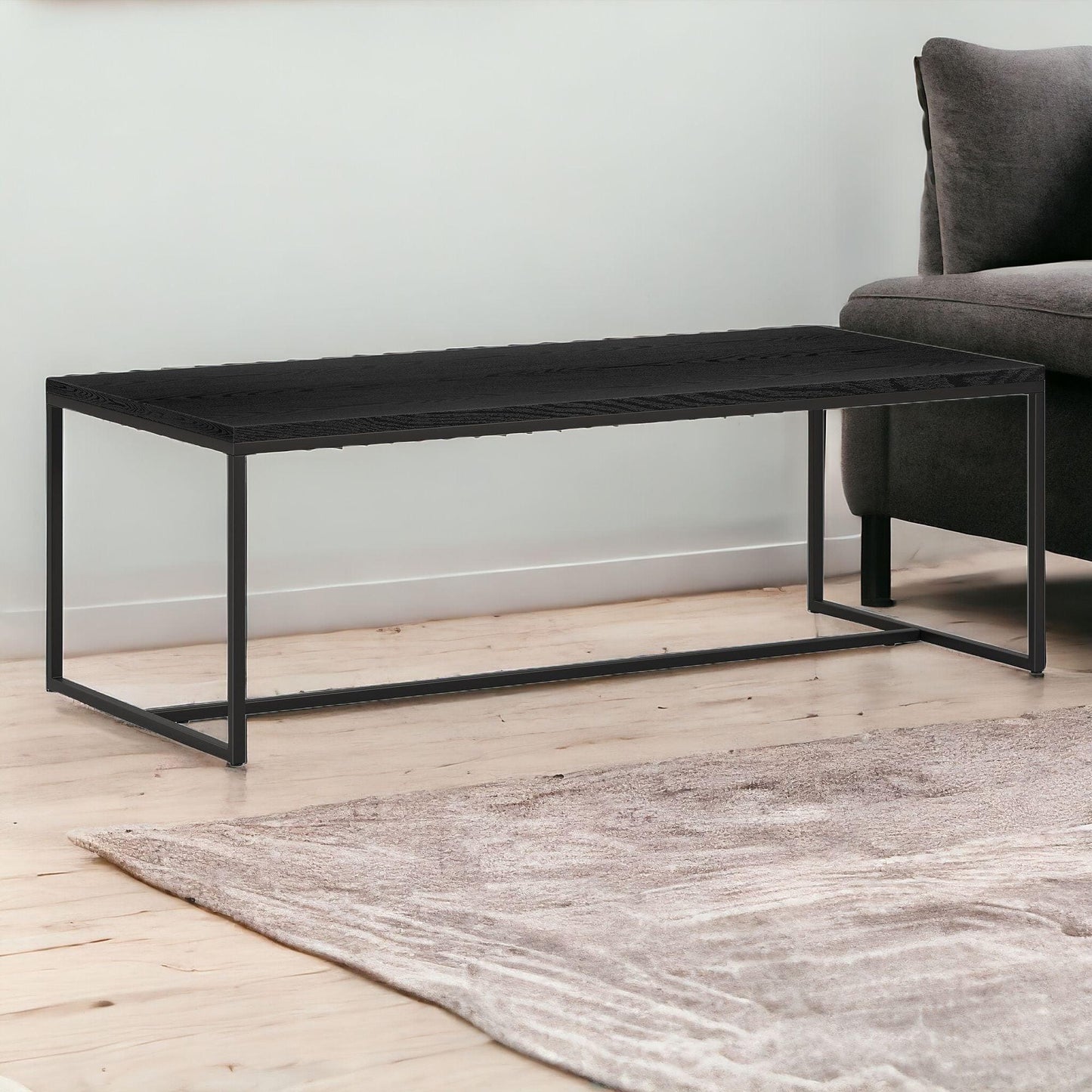 47" Black Coffee Table - FurniFindUSA