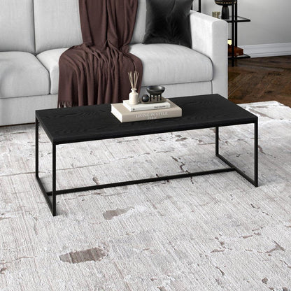 47" Black Coffee Table - FurniFindUSA