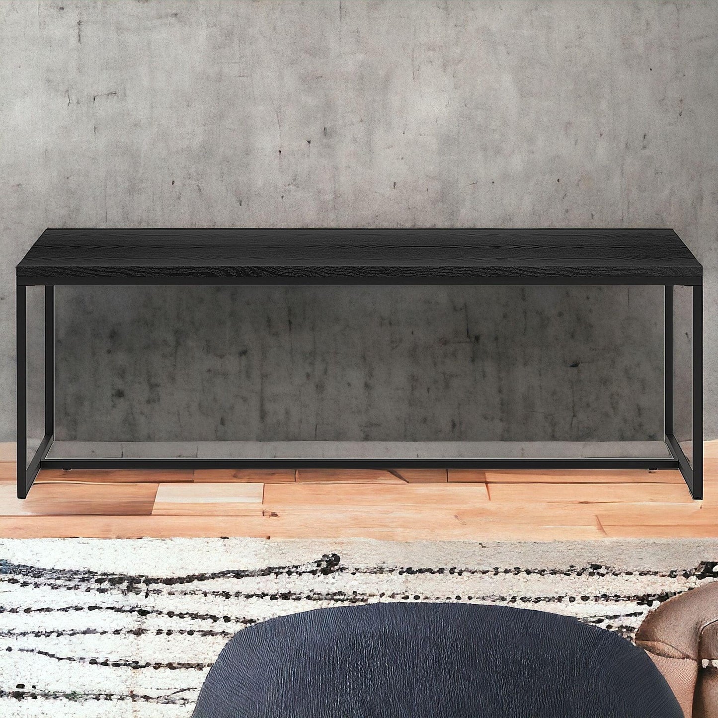 47" Black Coffee Table - FurniFindUSA