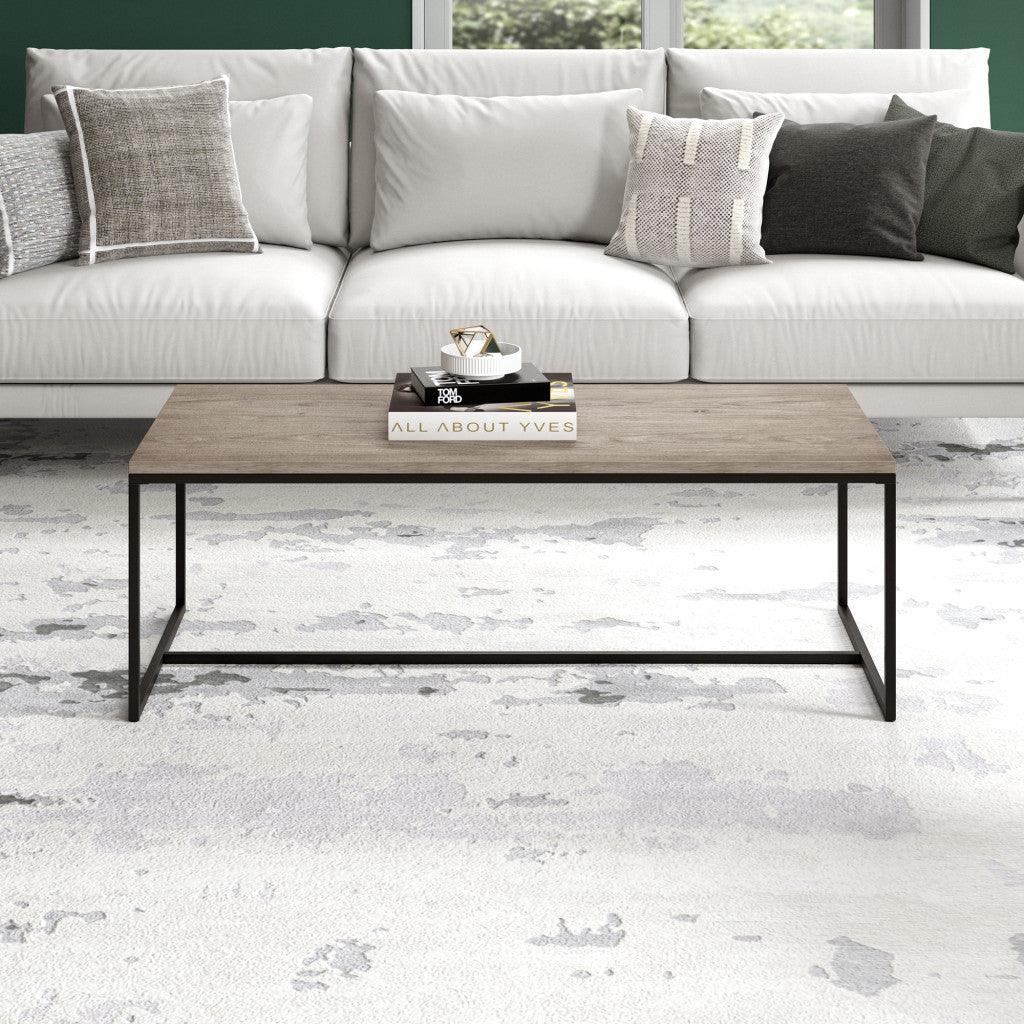 47" Gray Coffee Table - FurniFindUSA