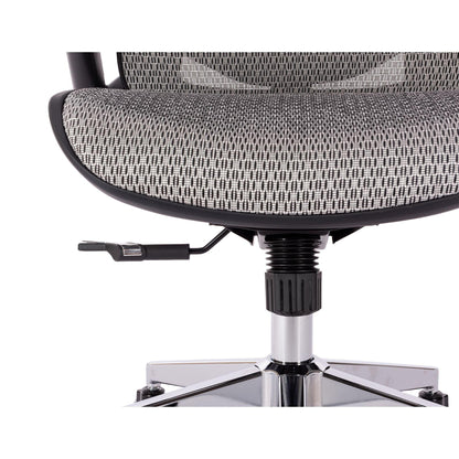 GREY Ergonomic Mesh Office Chair High Back - Adjustable Headrest with Flip-Up Arms - FurniFindUSA