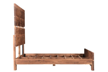 Chestnut Live Edge Solid Wood Queen Bed Frame HomeRoots