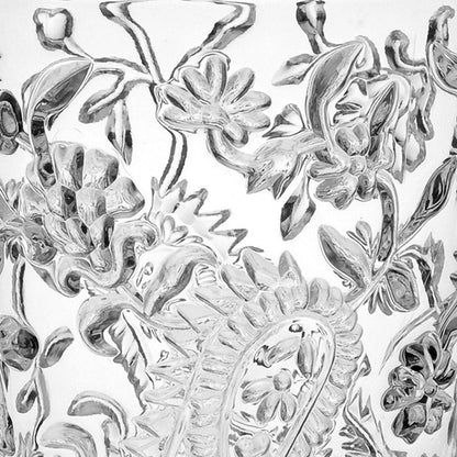 Set of Four Clear Paisley Acrylic Stemmed All Purpose Wine Glass HomeRoots