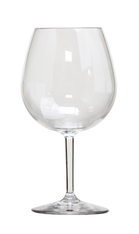 Set of Four Clear Tritan Plastic Stemmed All Purpose Wine Glass HomeRoots