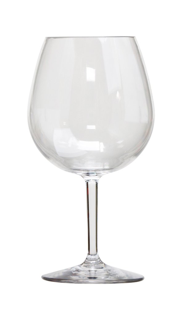 Set of Four Clear Tritan Plastic Stemmed All Purpose Wine Glass HomeRoots