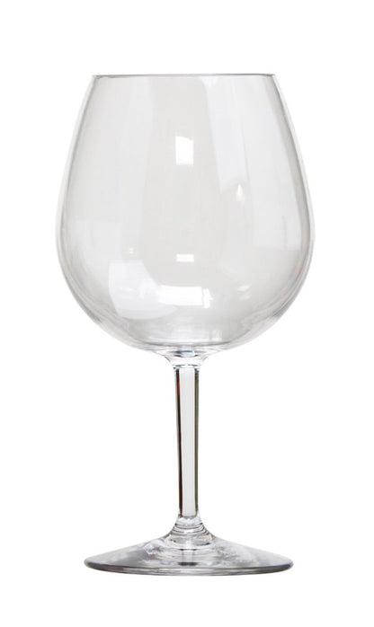 Set of Four Clear Tritan Plastic Stemmed All Purpose Wine Glass HomeRoots