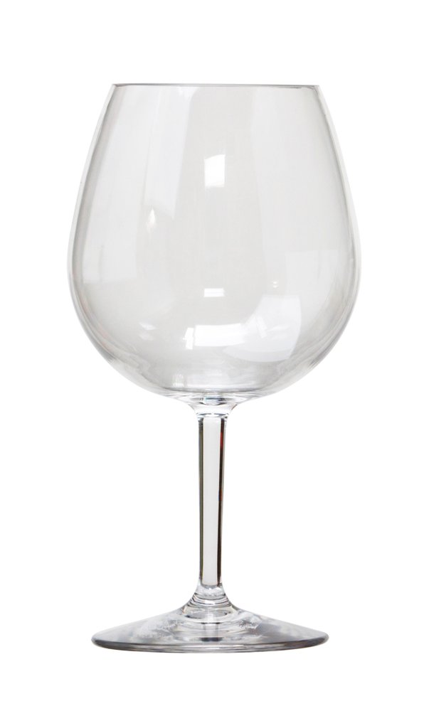 Set of Four Clear Tritan Plastic Stemmed All Purpose Wine Glass HomeRoots