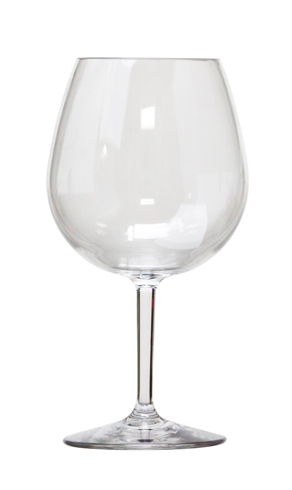 Set of Four Clear Tritan Plastic Stemmed All Purpose Wine Glass HomeRoots