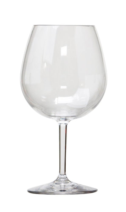 Set of Four Clear Tritan Plastic Stemmed All Purpose Wine Glass HomeRoots