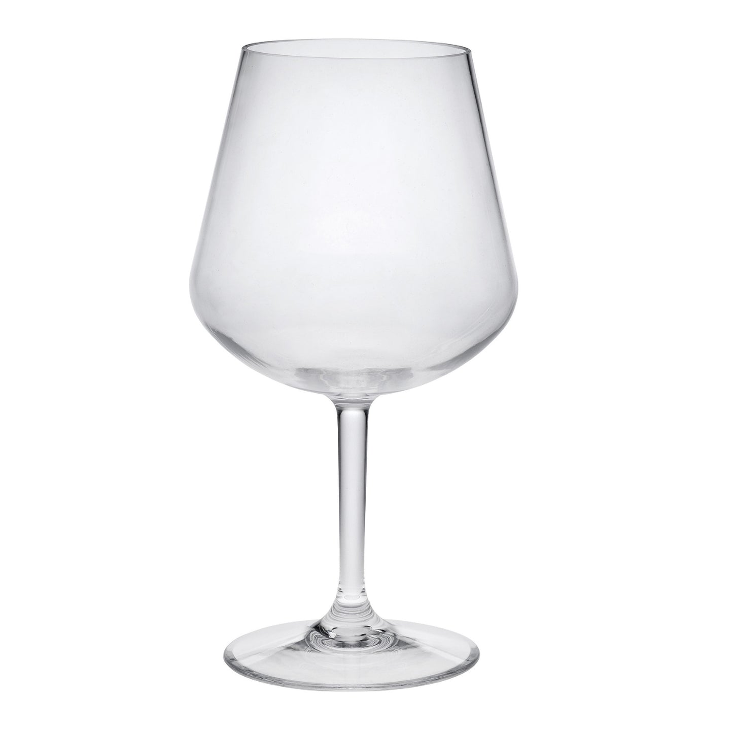 Set of Four Clear Tritan Plastic Stemmed All Purpose Wine Glasses