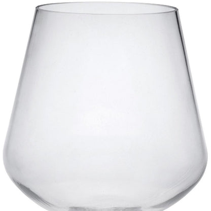 Set of Four Clear Tritan Plastic Stemmed All Purpose Wine Glasses HomeRoots