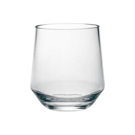 Set of Four Clear Tritan Plastic Stemmed All Purpose Wine Glass HomeRoots