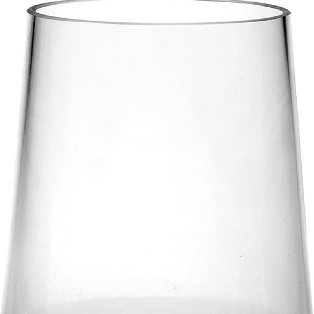 Set of Four Clear Tritan Plastic Stemless All Purpose Tumbler Wine Glasses HomeRoots