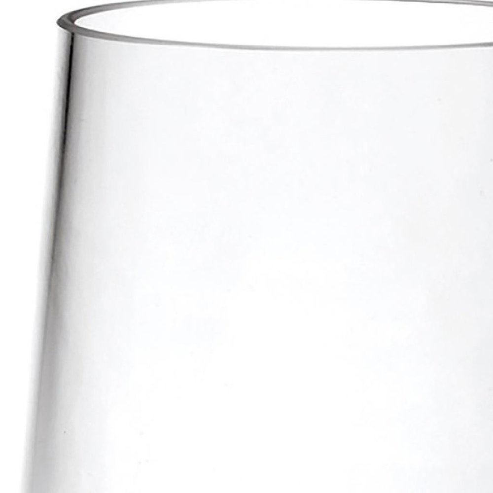Set of Four Clear Tritan Plastic Stemless All Purpose Tumbler Wine Glasses HomeRoots