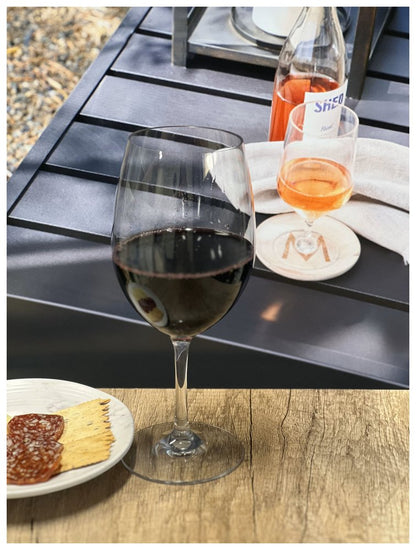 Set of Four Clear Tritan Plastic Stemmed All Purpose Wine Glass HomeRoots