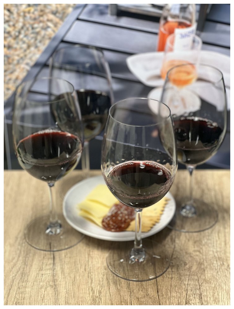 Set of Four Clear Tritan Plastic Stemmed All Purpose Wine Glass HomeRoots