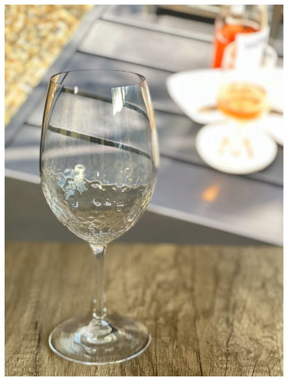 Set of Four Clear Tritan Plastic Stemmed All Purpose Wine Glass HomeRoots