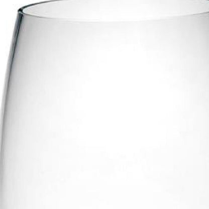 Set of Four Clear Tritan Plastic Stemmed All Purpose Wine Glass HomeRoots