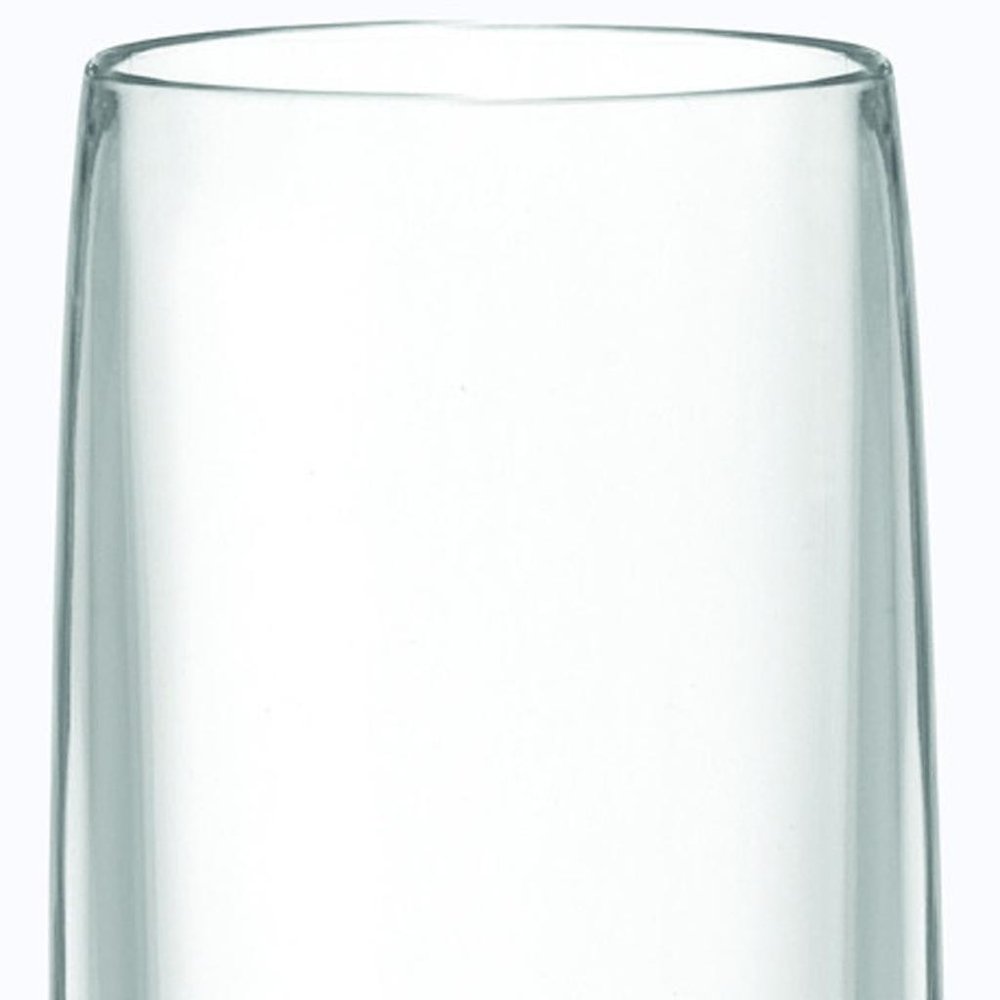 Set of Four Clear Dimpled Tritan Plastic Stemmed Flutes HomeRoots