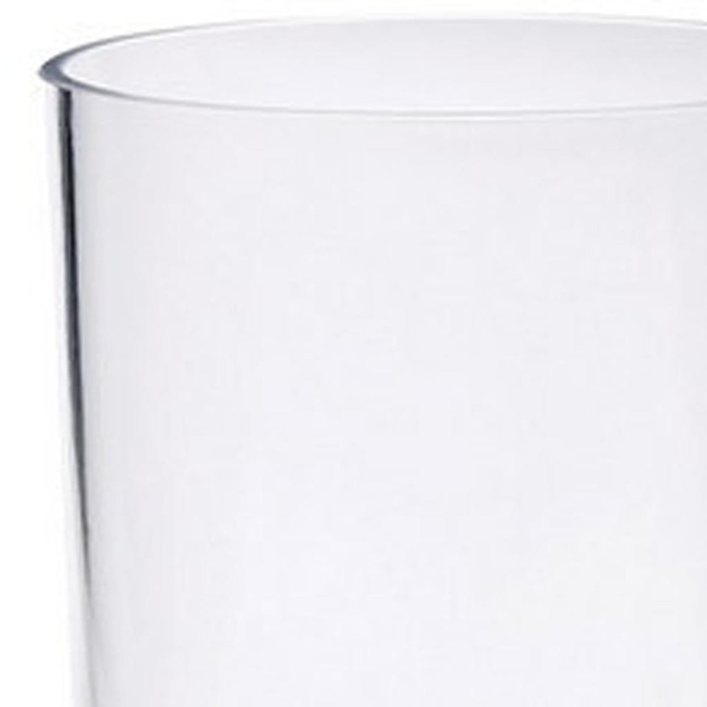 Set of Four Clear Tritan Plastic Stemmed Flute HomeRoots