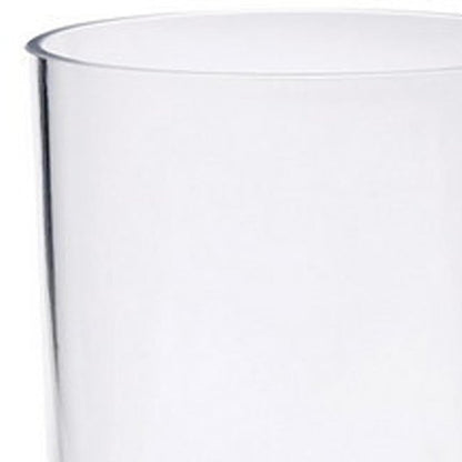 Set of Four Clear Tritan Plastic Stemmed Flute HomeRoots