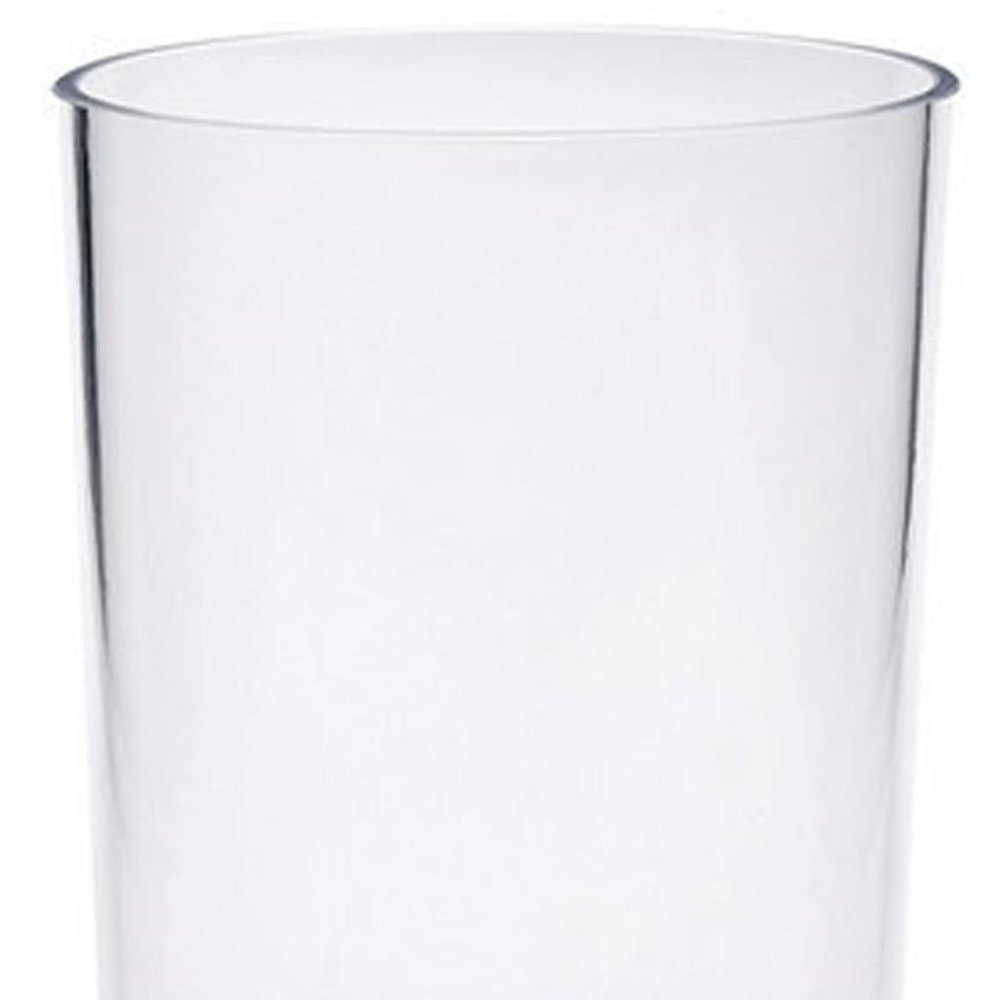 Set of Four Clear Tritan Plastic Stemmed Flute HomeRoots