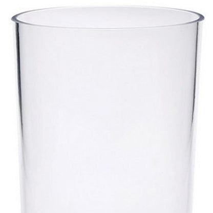 Set of Four Clear Tritan Plastic Stemmed Flute HomeRoots