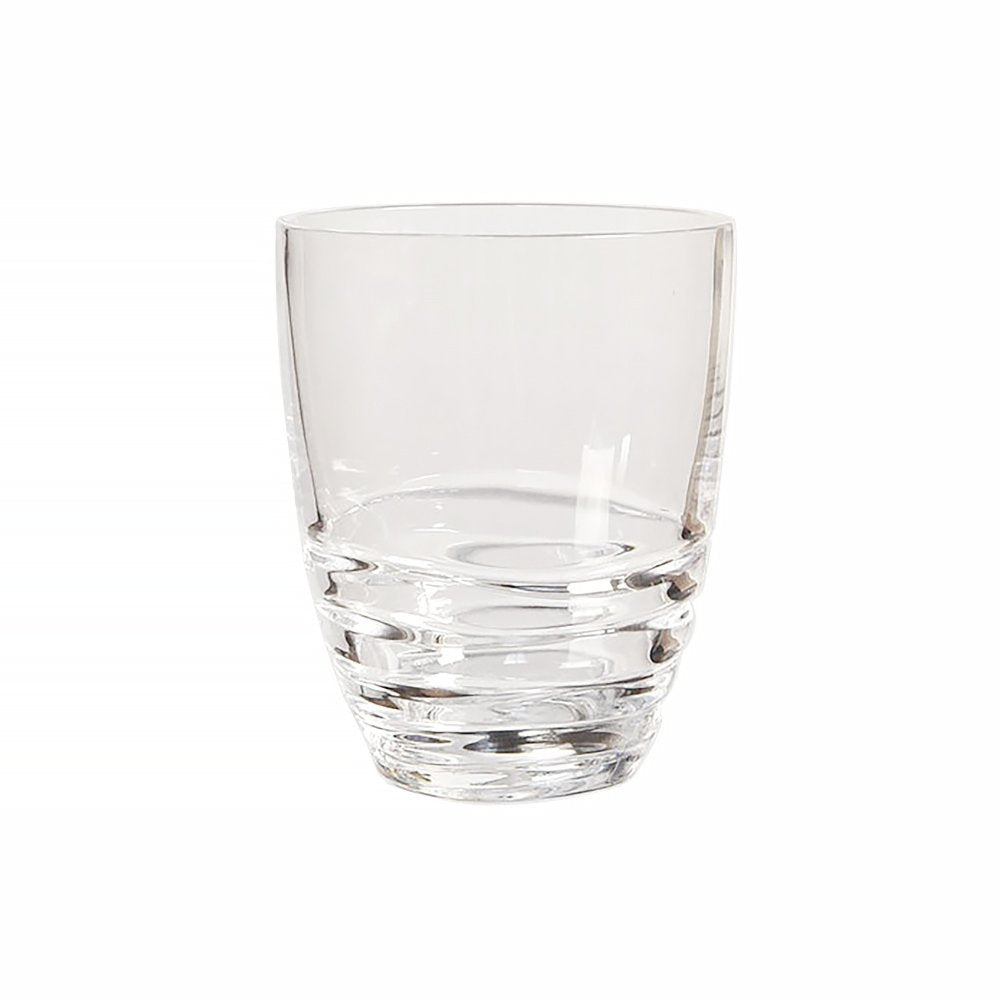 Set of Four Clear Acrylic Stemless Whiskey Glass HomeRoots