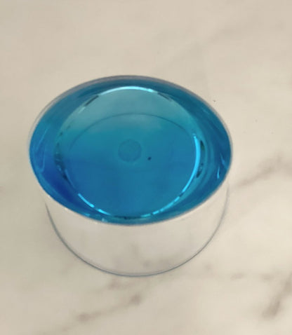 Set of Four Blue Acrylic Stemless Whiskey Glass HomeRoots