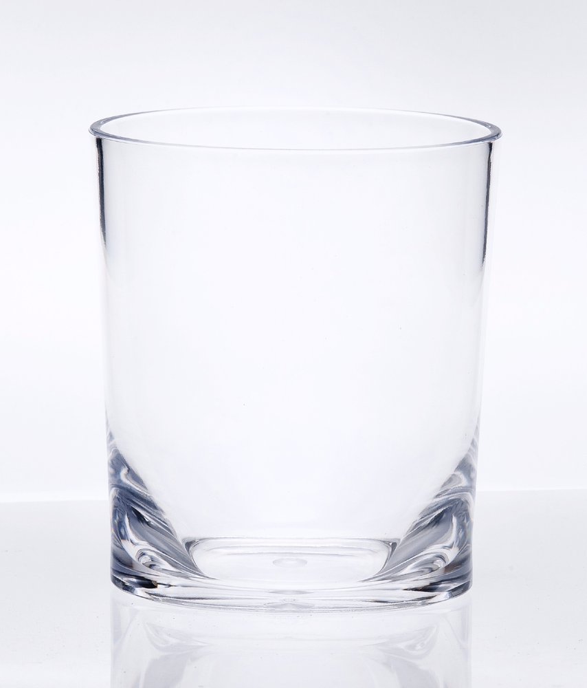 Set of Four Clear Acrylic Stemless Whiskey Glass HomeRoots