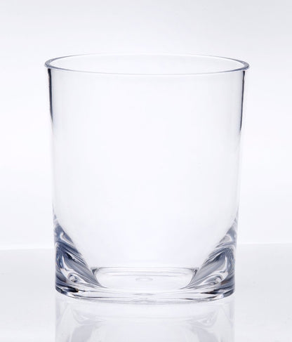 Set of Four Clear Acrylic Stemless Whiskey Glass HomeRoots