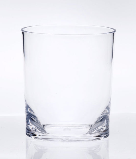 Set of Four Clear Acrylic Stemless Whiskey Glass HomeRoots