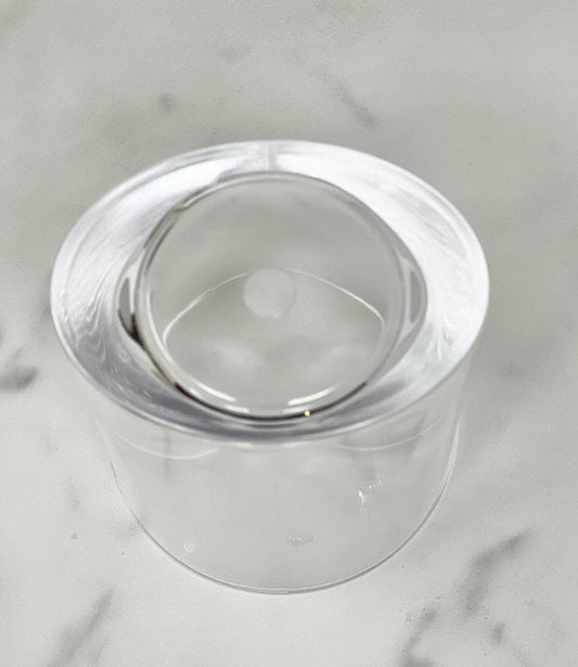 Set of Four Clear Acrylic Stemless Whiskey Glass HomeRoots