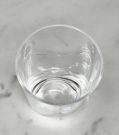 Set of Four Clear Acrylic Stemless Whiskey Glass HomeRoots